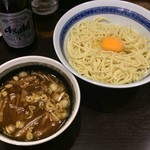 中華そば べんてん - つけ麺850円麺並に生卵50円プラス