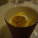 レザンファン ギャテ - 美生柑のコンフィチュール 大葉のブラマンジェ