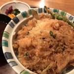 天ぷら 神田 - かき揚げ丼（鱚追加）