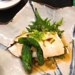 えん家 - ふぐの白子の焼物（箸をつけてしまった後撮影。。）