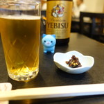 松翁 - びあー、蕎麦味噌