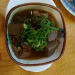 花・華 - 牛すじこんにゃく煮300円