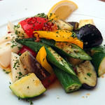Bona kitchen - 夏野菜の温サラダ ペペロンチーノ