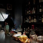 DEN - 厚切ベーコン炙り中、