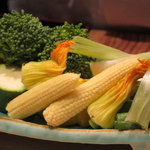 くろぎ - クエ鍋野菜