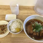 喜咲徠 - とんかつラーメン（鶏ガラしょうゆ）、Aセット