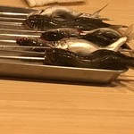 はらまさ - 串刺しにされた琵琶湖の稚鮎