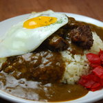 4U CAFE - LOCOMOCO　JONNYStyle＃ガーリックライスにチョップドビーフ、フライドエッグNEWStyle　FOOD＃