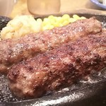 ブロンコビリー - 極み炭焼きブロンコハンバーグセット250グラム1857円 大かまどごはん大盛＋コーンスープ