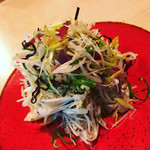 和人 - 猪ベーコンと島らっきょうと塩昆布和え