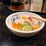 とよだ - お通しは酢の物（無料です♪）