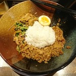 河内の中華そば 醤 - 担々油そば→ダイブ飯