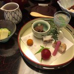 さぎの湯荘 - 枝豆豆腐と前菜
