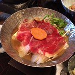 さぎの湯荘 - 牛肉の味噌鍋