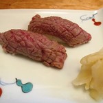 味処ふくぎ - 美崎牛 炙り寿司