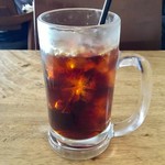 CAFE - アフタードリンク。アイスコーヒーの場合は、ジョッキで出てくるようだ。