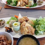 自然食堂マーニー - グラスに入ってのは、ずんだのポタージュスープ