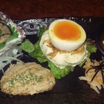 酒場わたなべ - お一人様専用３種盛り＠１０００