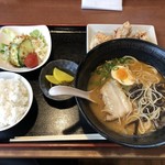 味彩 - ラーメンセット　唐揚げ定食