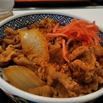 Yoshinoya - 光の加減もありますが、色濃く見えました