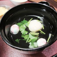 割烹 蒲焼 大沼 - 手毬麩の吸い物