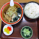 やなぎ食堂 - ラーメン定食（醤油）（２０１１年７月）