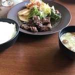 ステーキバーマサ - 牛ロースステーキランチ100g