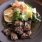 ステーキバーマサ - 牛ロースステーキランチ100g