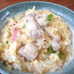 栄食堂 - かしわ乗っけて親子丼(^^)ｖ