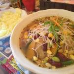 マジックスパイス 札幌本店 - チキンベーススープ。カレーを食べに来た人にはガッカリさせます。