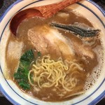 烈志笑魚油 麺香房 三く - ストレート中細麺