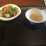 鉄板 紀尾井坂 - サラダ&スープ