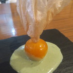 スパイスドランカー やぶや - 前菜3種盛り（ほおずきとミントマライソース）