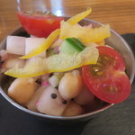 スパイスドランカー やぶや - 前菜3種盛り（カチュンバル）