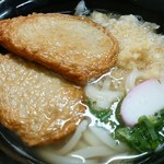 ほの香 - 親父はいつものジャコ天うどん、1.5玉天かすショウガ入り。