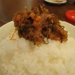 昆布明太子にご飯