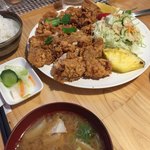 ハッピー食堂 - ジャンボ山賊焼定食1490円