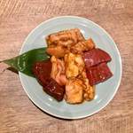 黒毛和牛焼肉　龍 - キモ ハツ 上ミノ 小腸 てっちゃん アカセン