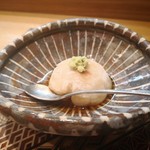 肴とお酒 うを弘 - 焼き胡麻豆腐　予約した時間に合わせて焼く心配りが感じられた