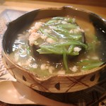 肴とお酒 うを弘 - 米茄子　海老野菜あん掛け