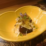 肴とお酒 うを弘 - 菱ガニ、生きくらげ、土佐酢ジュレ