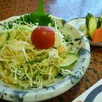 いち川 - うな重のサラダ