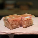 や寿し - 鯖を〆た押し寿司☆