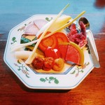 レストラン酢重正之 - 酢重のお味噌と野菜の盛り合わせ　ハーフ