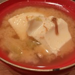アルプスごはん - 本日のアルプスごはん(¥1,300) 信州のお豆富と山東菜の味噌汁