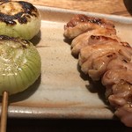 とり喜 - 小玉ねぎとかしわ