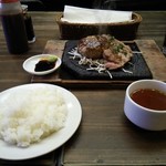 トンテキ元気×浅草ちゃんこ場 - ライスセット（ライス・サラダ・スープ付）