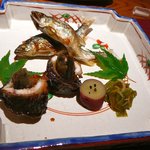 【焼物：鮎の塩焼き、鱧ごぼう巻き】★2011/7