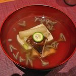 【椀物：焼き鱧・枝豆のしんじょう、松茸・ジュンサイ】★2011/7