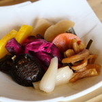 ろばたやき山ろく - 漬物盛り合わせ